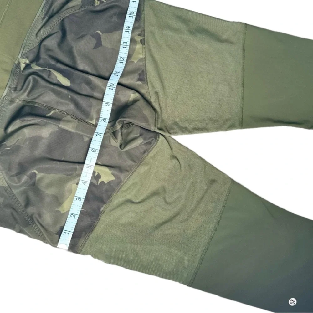 lululemon Training Tough Crop Palm Party Gator camo legging, 8